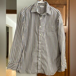 J. Crew Men's Multicolor Striped Button Down Shirt M Medium